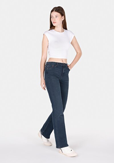 Image de 791 Monica Pantalon Denim En Regular Fit Femme