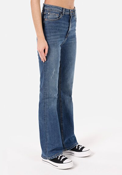 Image de 791 Monica Pantalon Bleu   En  Regular Fit Femme
