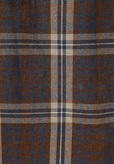 Image de Chemise À Manches Longues Marron Comfort Fit Plaid Flanelle Homme