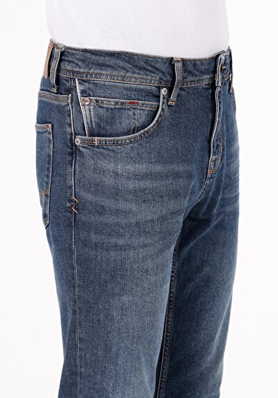 Image de 044 Karl Pantalon Bleu   En  Straight Fit Homme