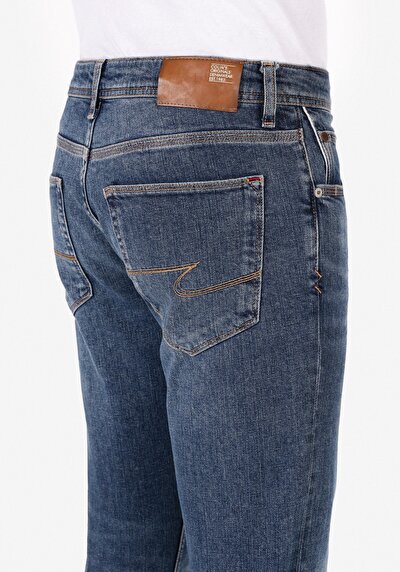 Afficher les détails de 044 Karl Pantalon Bleu   En  Straight Fit Homme