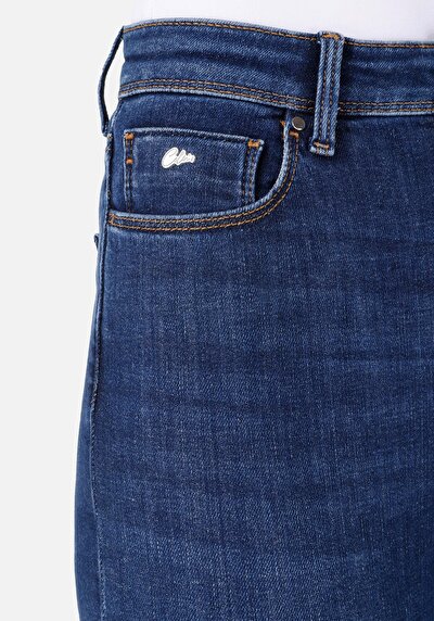 Image de 760 Diana Pantalon Bleu Foncé   En  Skinny Fit Femme