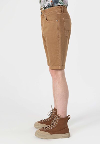 Image de Short Marron Regular Fit Homme