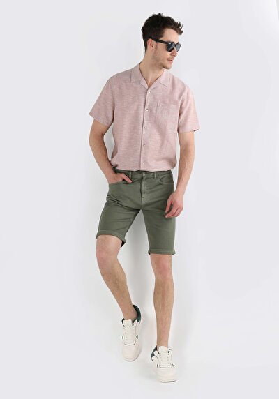 Image de Short Vert Regular Fit Homme