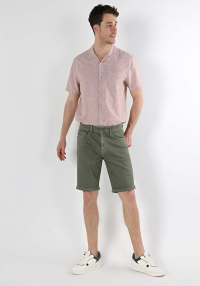 Image de Short Vert Regular Fit Homme