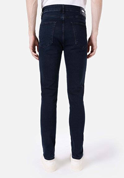 Afficher les détails de 035 Ryan Pantalon Bleu Foncé   En  Skinny Fit Homme