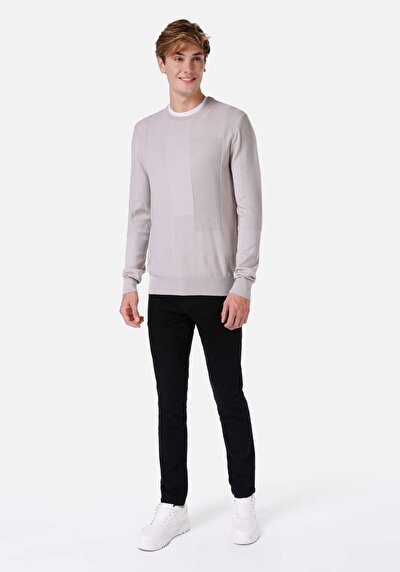 Afficher les détails de 035 Ryan Pantalon Noir Slim Leg High Rise En  Skinny Fit Homme