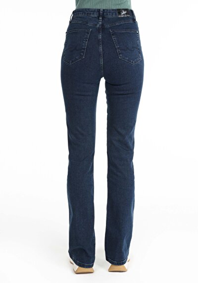 Image de 791 Monica Pantalon Bleu   En  Regular Fit Femme