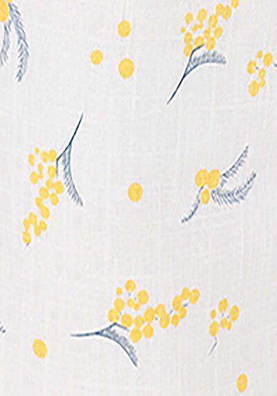 Afficher les détails de Jupe Blanc Midi Skirt Floraison Uni Mdi Femme
