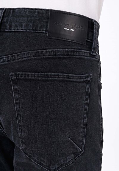 Afficher les détails de 041 Danny Pantalon Noir Slim Leg Low Rise En  Slim Fit Homme