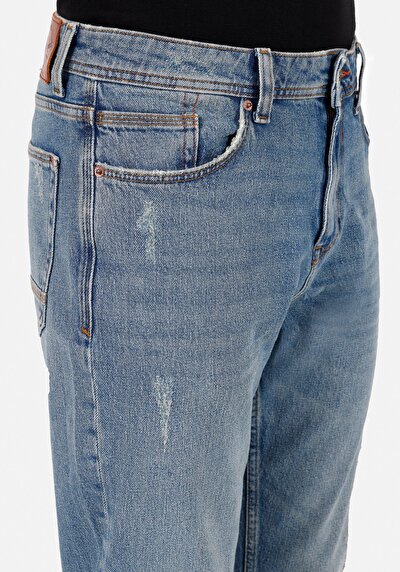 Afficher les détails de 067 Jack Pantalon Bleu   En  Regular Fit Homme