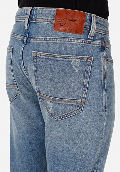 Afficher les détails de 067 Jack Pantalon Bleu   En  Regular Fit Homme