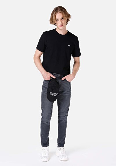 Image de 041 Danny Pantalon Noir Slim Leg Low Rise En Slim Fit Homme
