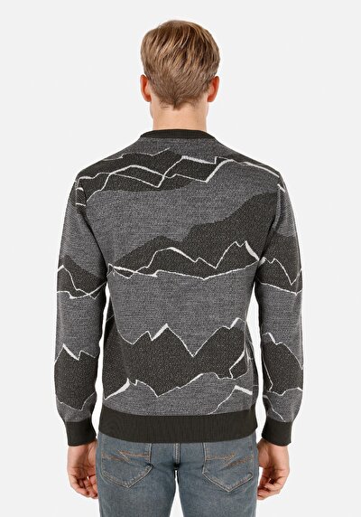 Image de Pull Vert Regular Fit Manches Longues  Homme
