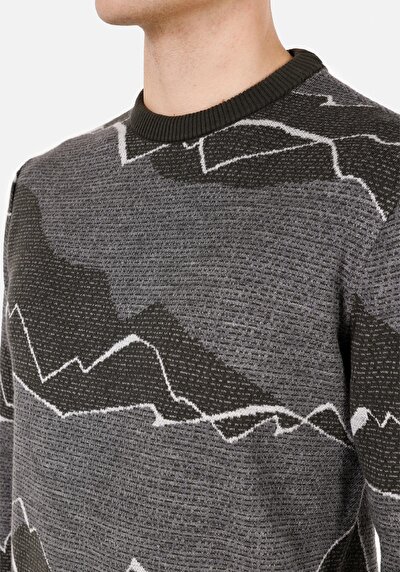 Afficher les détails de Pull Vert Regular Fit Manches Longues  Homme