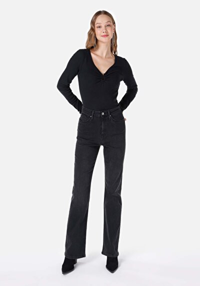 Image de 791 Monica Pantalon Noir   En  Regular Fit Femme