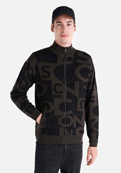 Image de Cardigan Tricot Noir Regular Fit Homme