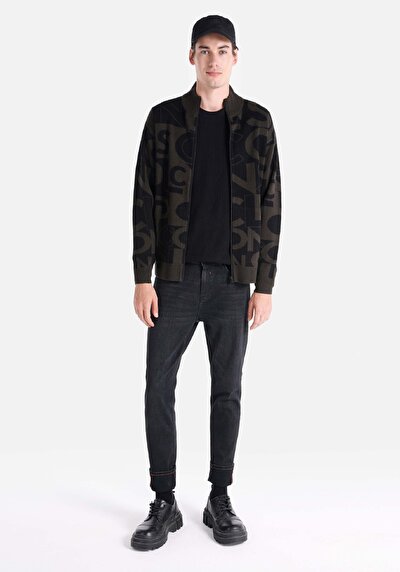 Image de Cardigan Tricot Noir Regular Fit Homme