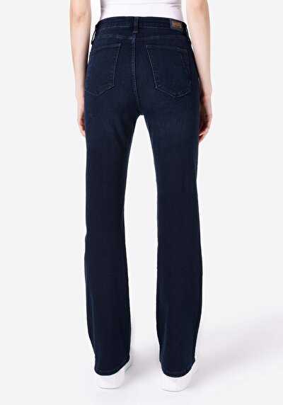 Image de 791 Monica Pantalon Bleu En Regular Fit Femme