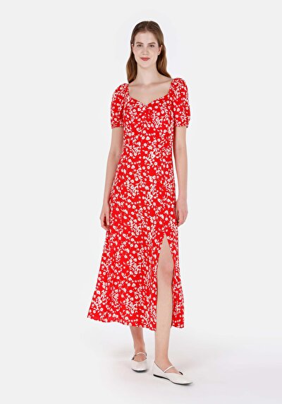 Image de Robe Rouge Regular Fit Femme