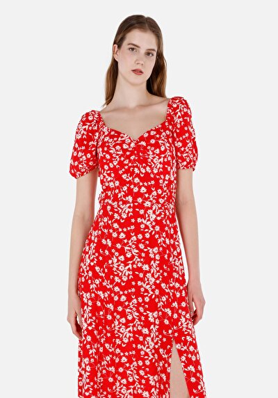 Image de Robe Rouge Regular Fit Femme