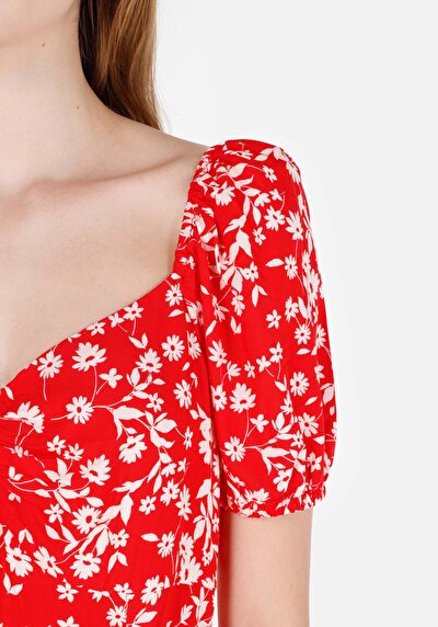 Image de Robe Rouge Regular Fit    Femme