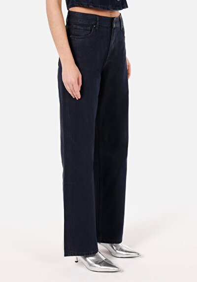 Afficher les détails de 975 Ella Pantalon Bleu Foncé   En  Regular Fit Femme