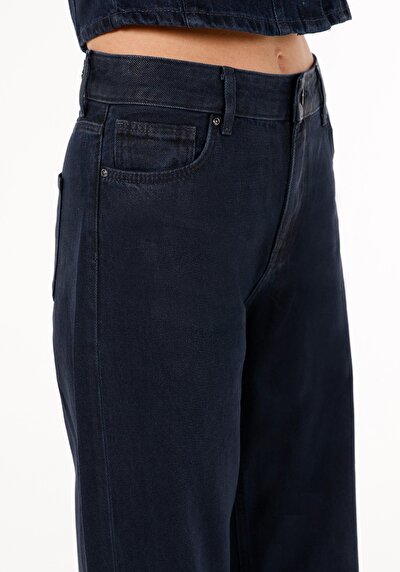 Afficher les détails de 975 Ella Pantalon Bleu Foncé   En  Regular Fit Femme