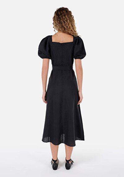 Image de Robe Noir Regular Fit    Femme