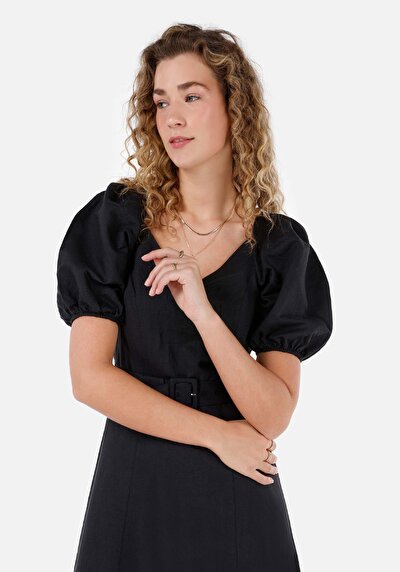 Image de Robe Noir Regular Fit Femme