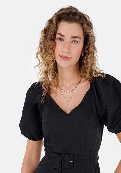 Image de Robe Noir Regular Fit Femme