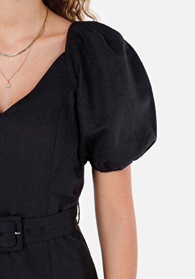 Image de Robe Noir Regular Fit    Femme