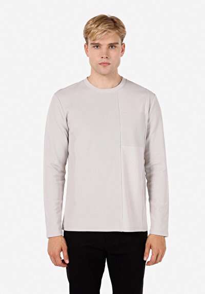 Image de T-shirt À Manches Longues Blanc Regular Fit  Homme