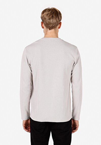 Image de T-shirt À Manches Longues Blanc Regular Fit  Homme