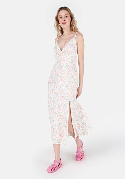 Image de Robe Ecru Slim Fit Femme