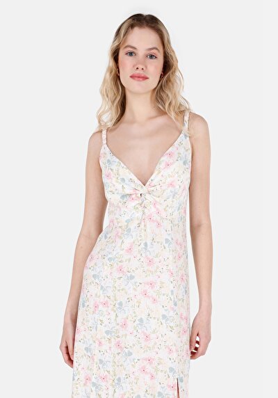 Image de Robe Ecru Slim Fit    Femme