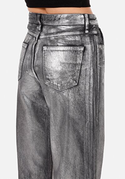 Afficher les détails de 970 Berry Pantalon Noir   En  Regular Fit Femme
