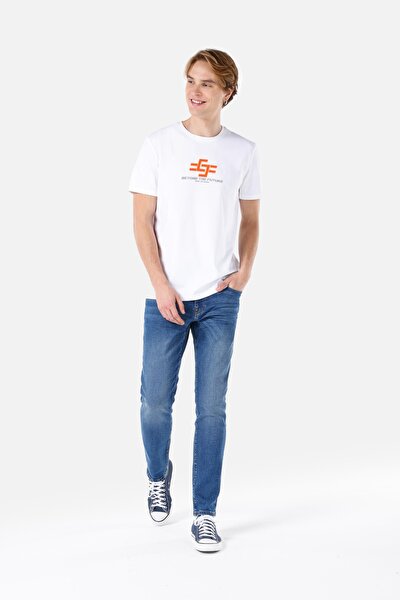 Image de 041 Danny Pantalon Bleu En Slim Fit Homme