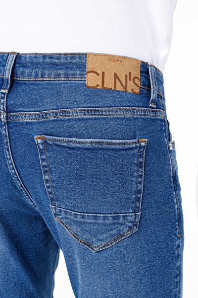 Afficher les détails de 041 Danny Pantalon Bleu   En  Slim Fit Homme