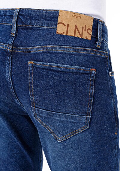 Afficher les détails de 041 Danny Pantalon Bleu Slim Leg Low Rise En  Slim Fit Homme