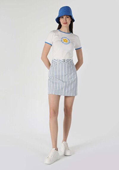 Image de Jupe Bleu Mini Skirt    Femme