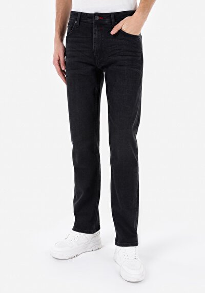 Image de 045 David Pantalon Denim Straight Leg Medium Rise En Regular Fit Homme