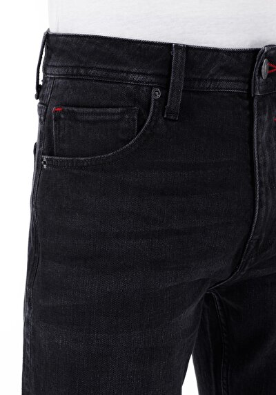 Image de 045 David Pantalon Denim Straight Leg Medium Rise En  Regular Fit Homme