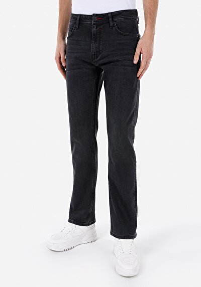 Image de 045 David Pantalon Noir En Regular Fit Homme