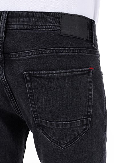 Afficher les détails de 045 David Pantalon Noir   En  Regular Fit Homme