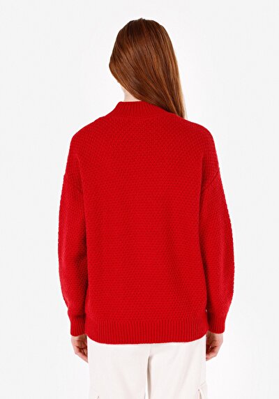 Image de Pull Rouge Regular Fit Manches Longues  Femme