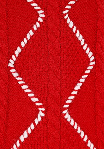 Image de Pull Rouge Regular Fit Manches Longues  Femme