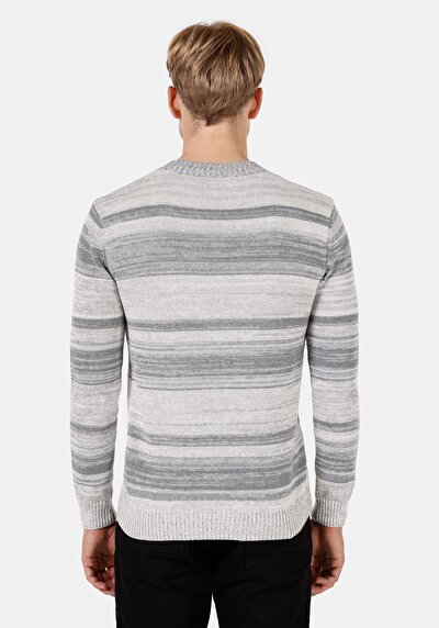 Image de Pull Gris Regular Fit Manches Longues  Homme