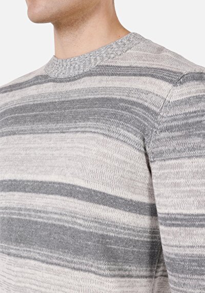 Image de Pull Gris Regular Fit Manches Longues  Homme