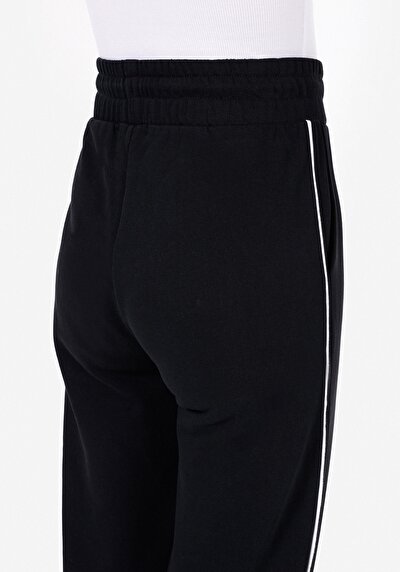 Afficher les détails de Pantalon De Survêtement Noir Regular Fit Femme